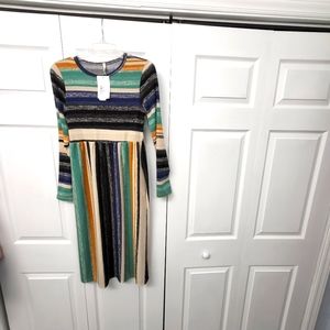 NWT Beautiful striped sweater dress